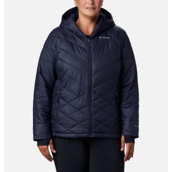 Columbia Jas Dames, Heavenly Hooded Plus Size Donkerblauw, 34PXKVDSZ